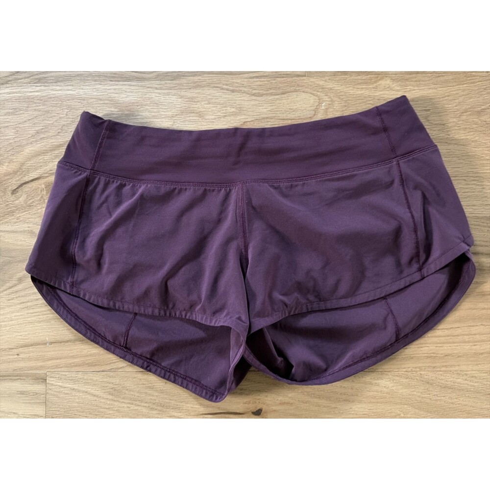 Lululemon Speed Up Short 2.5" Burgundy Maroon 6 Reg Low Rise Athleisure Gym Run